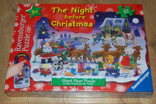 The Ravensburger Night Before Christmas Puzzle features Father Christmas, reindeer, elves, and presents outside a snowy house. With 32 pieces, this festive puzzle is perfect for ages 3+ and makes holiday fun extra special.