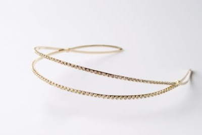 A gold hairband with a thin band, perfect for adding festive flair to your 12 Days of Christmas celebrations.