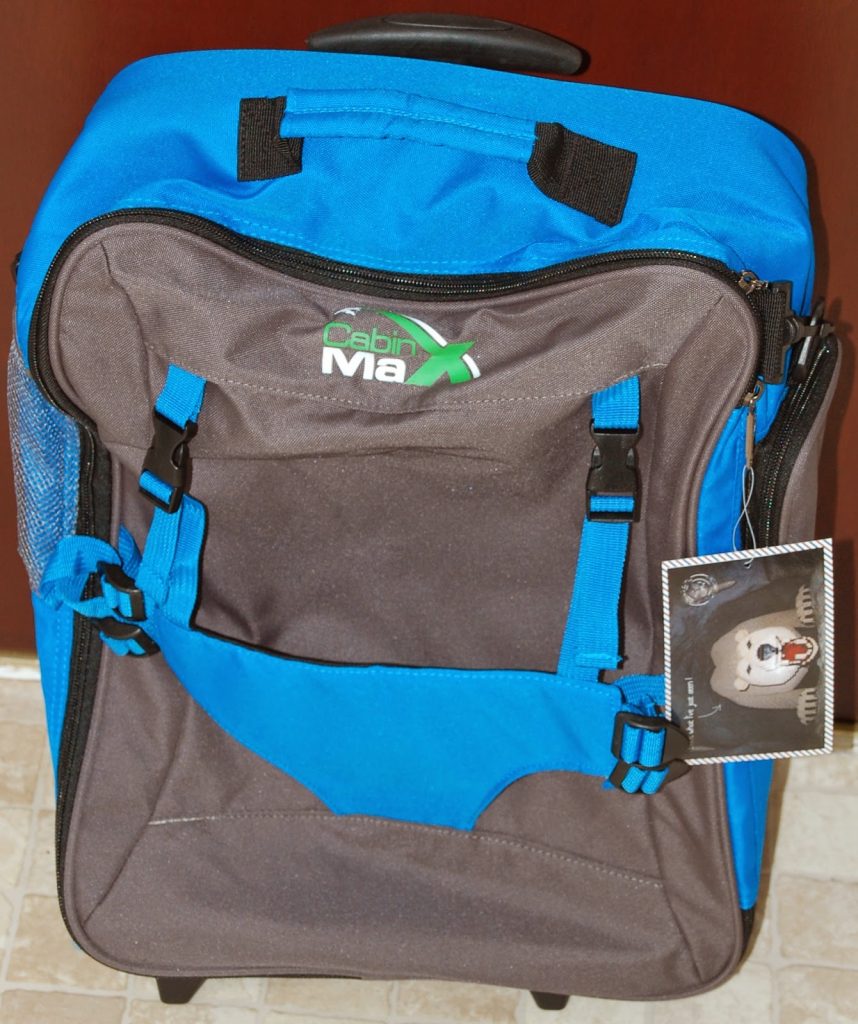 A blue cabin case