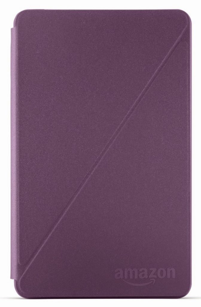 A purple Amazon-branded cover with a subtle diagonal fold line and a smooth, matt finish, designed to perfectly protect your Kindle Fire HD 6.