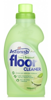 A green bottle of Astonish Lime & Bergamot Floor Cleaner with a green cap, perfect for Spring Cleaning, featuring an image of a lime and product details on the label.