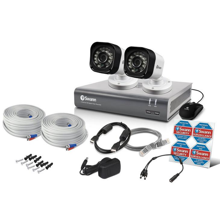 Swann 720p 4 Channel 1TB DVR and 2 Camera CCTV Kit