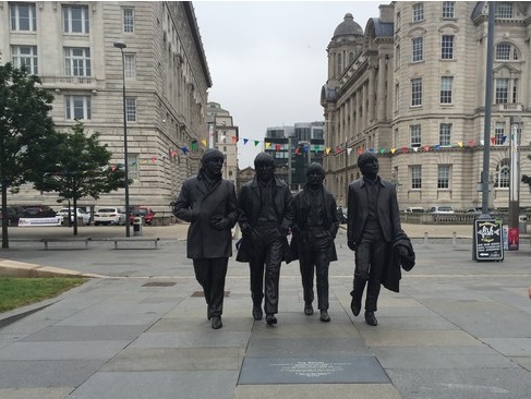 The Beatles statue in Liverpool