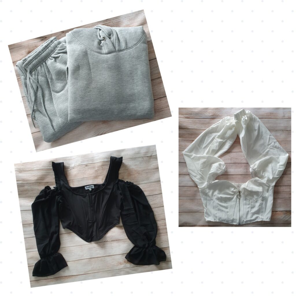 three clothes items from Femmeluxe