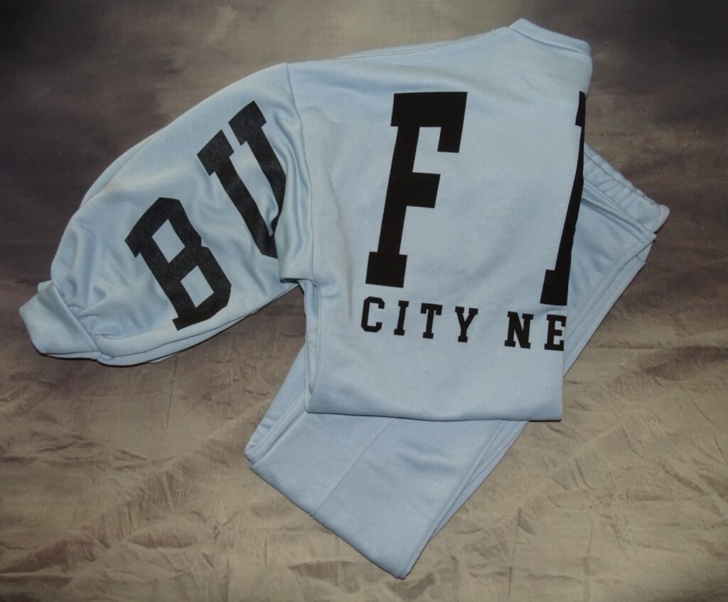 loungewear set from Femmeluxe in light blue