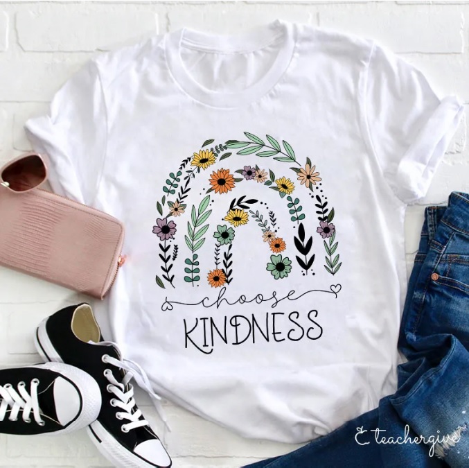 choose kindness written on a white tshirt